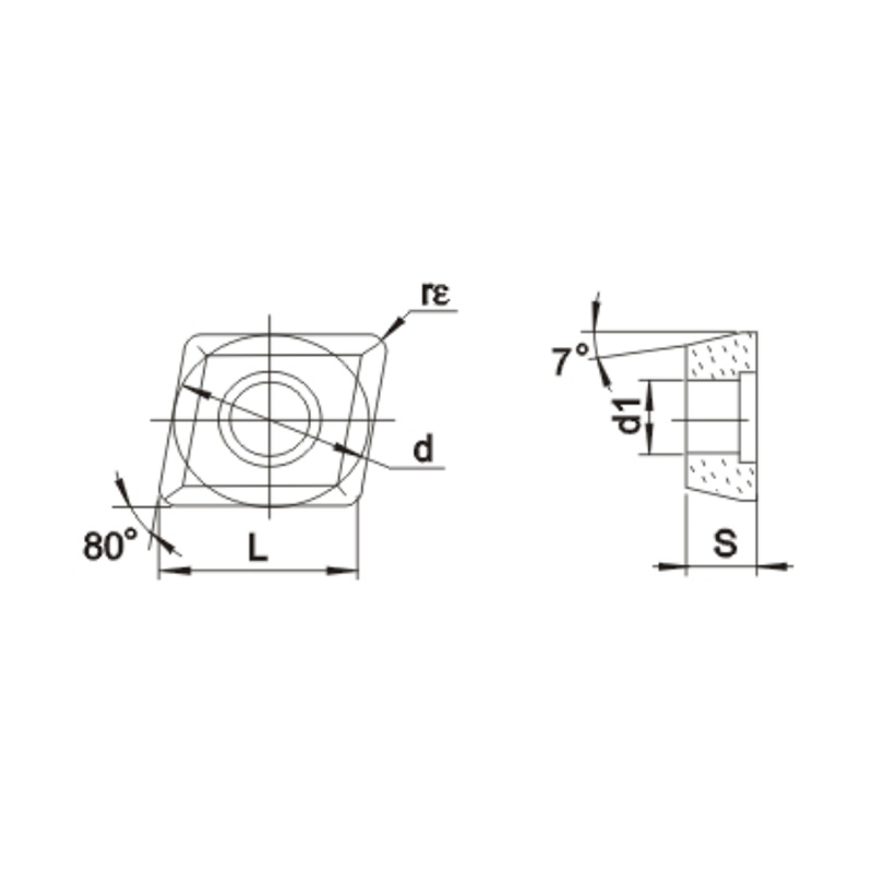 95 Degree External Turning, Facing, and Boring Tools
